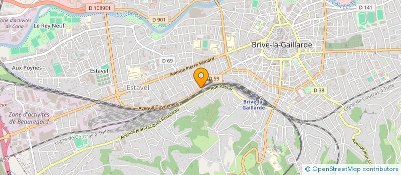 localisation de l'entreprise MADAME DEBORAH DESSAINT  BRIVE-LA-GAILLARDE