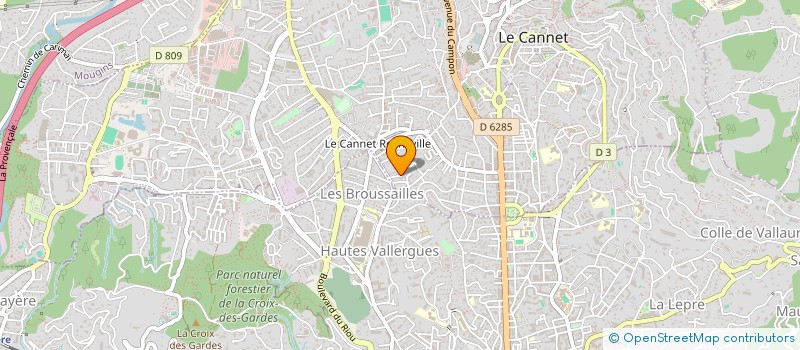 localisation de l'entreprise MADAME DEBORAH ELISCI à LE CANNET