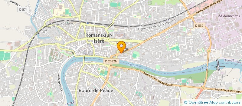 localisation de l'entreprise MADAME DEBORAH ELSA FOURAISON  ROMANS-SUR-ISERE