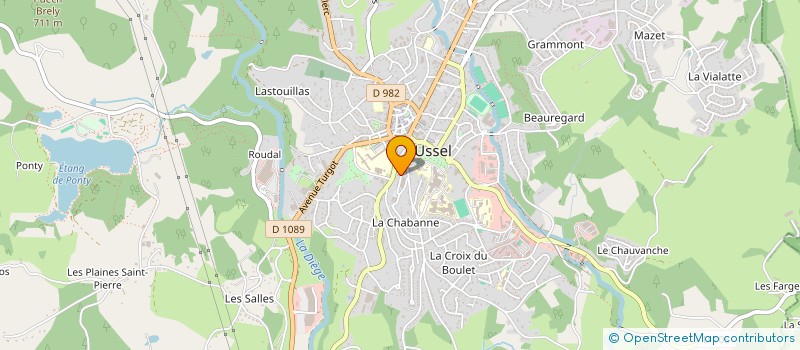 localisation de l'entreprise MADAME DEBORAH EPAUD  USSEL