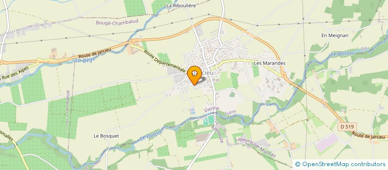 localisation de l'entreprise MADAME DEBORAH FERAUD  JARCIEU