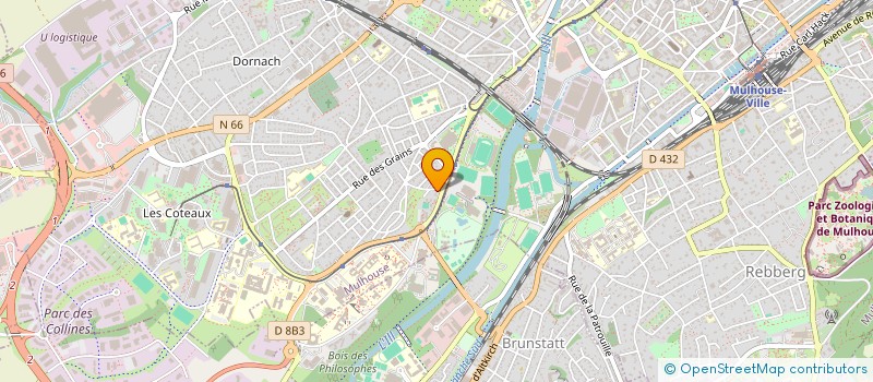 localisation de l'entreprise MADAME DEBORAH FEST  MULHOUSE