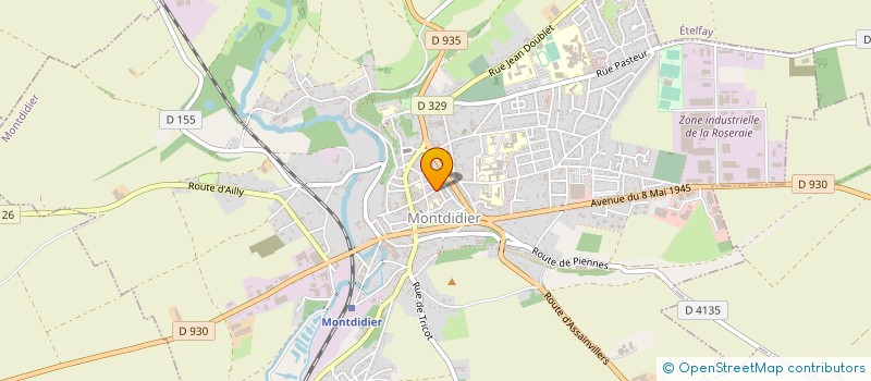 localisation de l'entreprise MADAME DEBORAH FROGER  MONTDIDIER