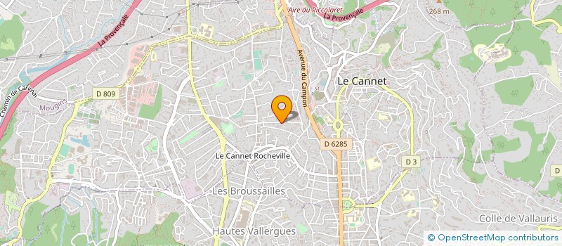 localisation de l'entreprise MADAME DEBORAH GALLO à LE CANNET