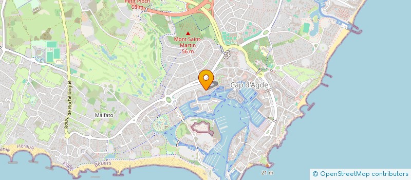 localisation de l'entreprise MADAME DEBORAH GAUDARD  AGDE