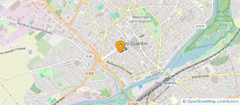 localisation de l'entreprise MADAME DEBORAH GILLION à SAINT-QUENTIN