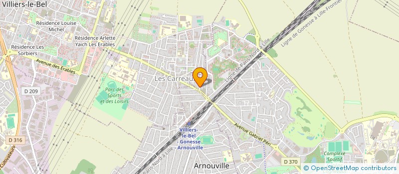 localisation de l'entreprise MADAME DEBORAH GONCALVES MARTINS  GONESSE