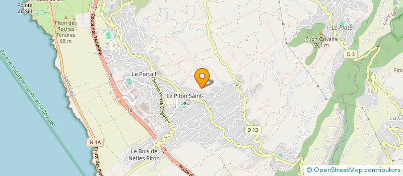 localisation de l'entreprise MADAME DEBORAH GOUSSERY  SAINT-LEU