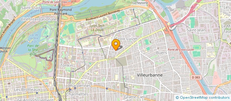 localisation de l'entreprise MADAME DEBORAH GUEDJ  VILLEURBANNE