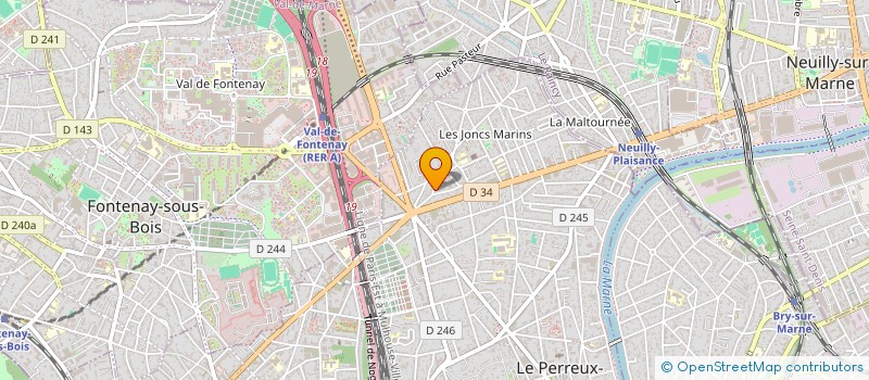 localisation de l'entreprise MADAME DEBORAH HADDAD  LE PERREUX-SUR-MARNE