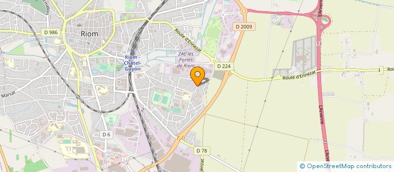 localisation de l'entreprise MADAME DEBORAH HENRY  RIOM