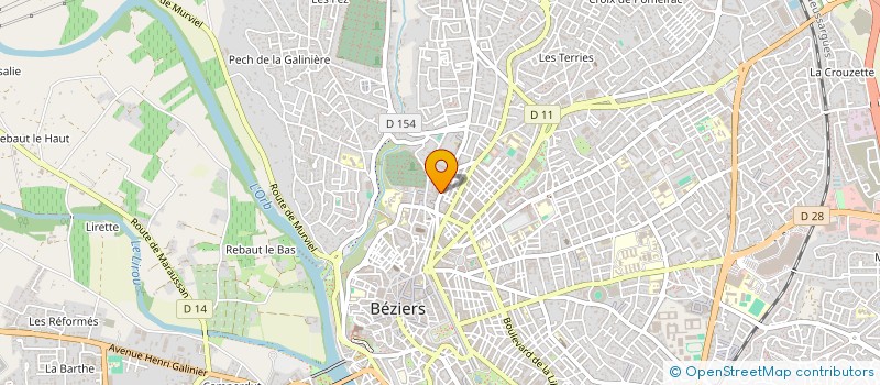 localisation de l'entreprise MADAME DEBORAH HERNANDEZ  BEZIERS