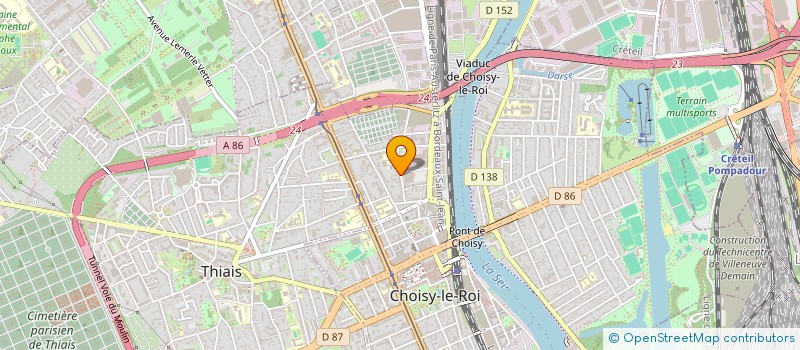 localisation de l'entreprise MADAME DEBORAH JOSEPH  CHOISY-LE-ROI