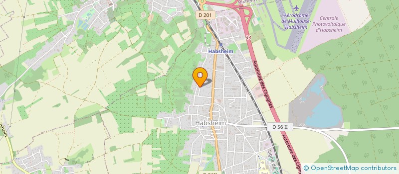 localisation de l'entreprise MADAME DEBORAH KELLER  HABSHEIM