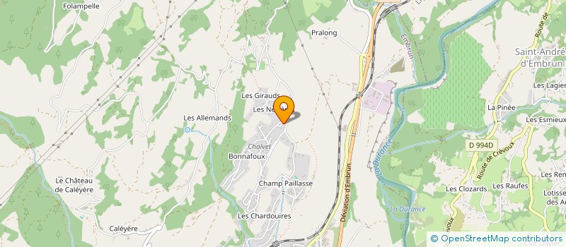 localisation de l'entreprise MADAME DEBORAH KERNER  EMBRUN