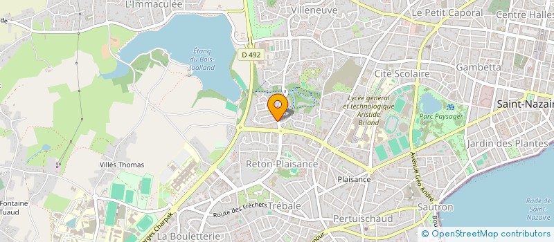 localisation de l'entreprise MADAME DEBORAH LACROIX  SAINT-NAZAIRE