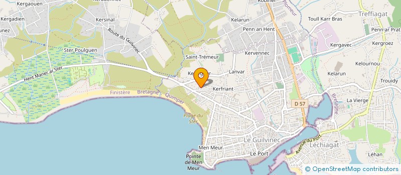 localisation de l'entreprise MADAME DEBORAH LE MEUR  GUILVINEC