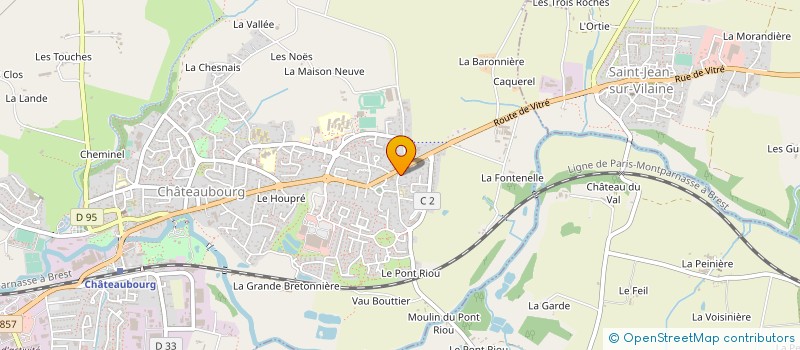 localisation de l'entreprise MADAME DEBORAH LECLERC  CHATEAUBOURG