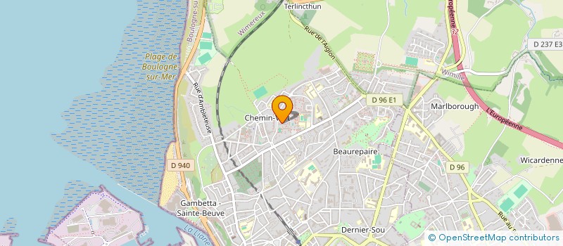 localisation de l'entreprise MADAME DEBORAH LEFEBVRE  BOULOGNE-SUR-MER