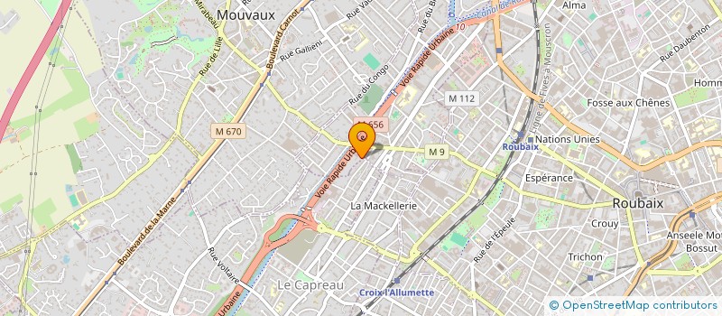 localisation de l'entreprise MADAME DEBORAH LEFEVRE  TOURCOING