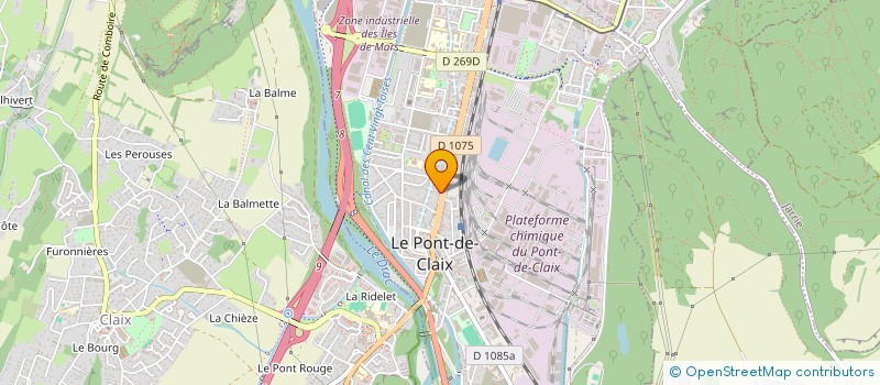 localisation de l'entreprise MADAME DEBORAH LUCATELLI  LE PONT-DE-CLAIX