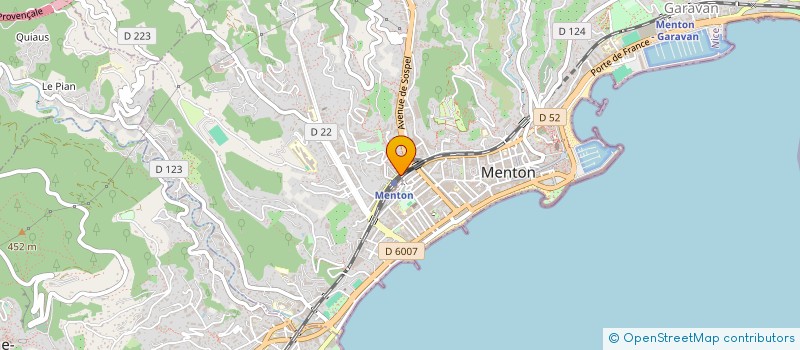 localisation de l'entreprise MADAME DEBORAH LUTZ à MENTON