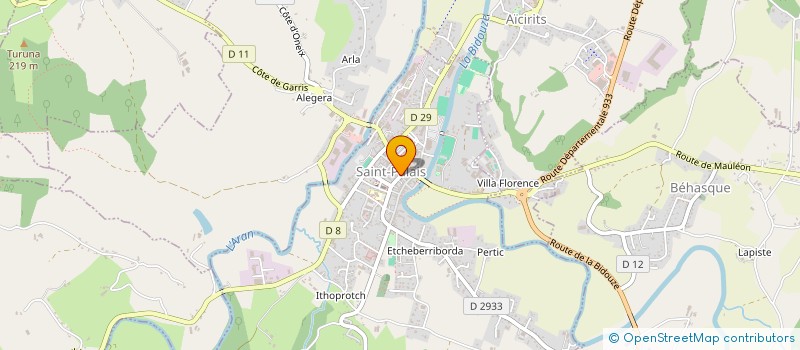 localisation de l'entreprise MADAME DEBORAH MACOU à SAINT-PALAIS