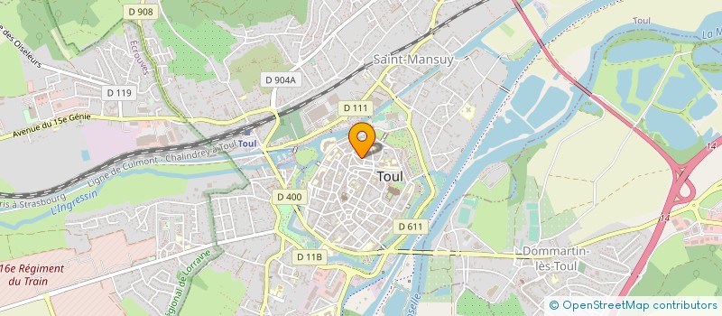 localisation de l'entreprise MADAME DEBORAH MARTIN  TOUL