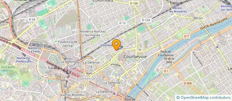 localisation de l'entreprise MADAME DEBORAH MARTINS GUERRA à COURBEVOIE