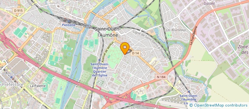 localisation de l'entreprise MADAME DEBORAH MERAUD à SAINT-OUEN-L'AUMONE