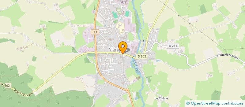 localisation de l'entreprise MADAME DEBORAH MONSALLIER  VIBRAYE