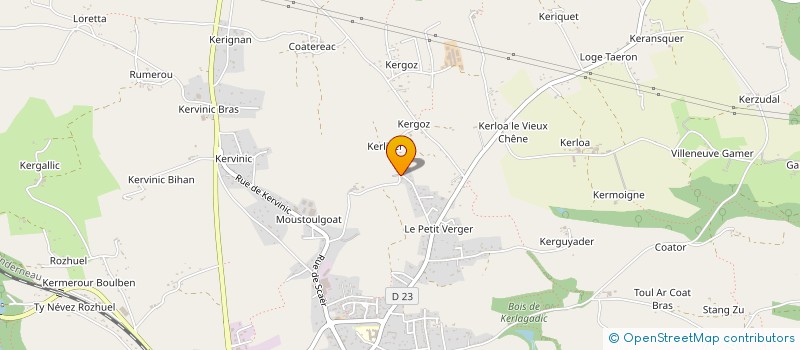 localisation de l'entreprise MADAME DEBORAH PELLETER  BANNALEC