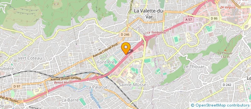 localisation de l'entreprise MADAME DEBORAH PERCHENET  TOULON