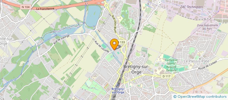 localisation de l'entreprise MADAME DEBORAH PERRIER à BRETIGNY-SUR-ORGE