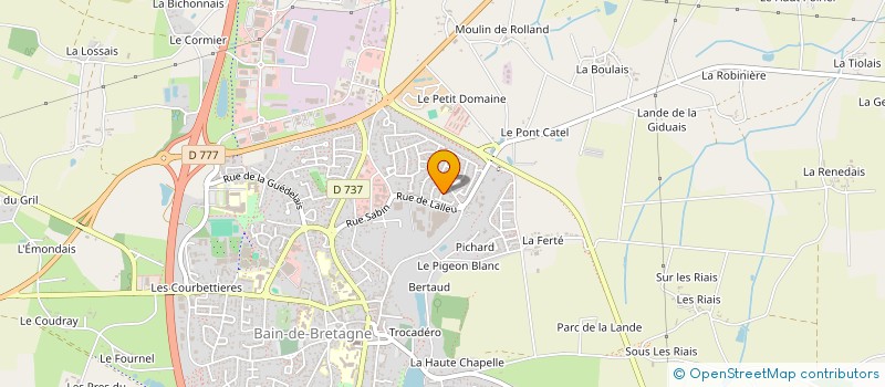 localisation de l'entreprise MADAME DEBORAH PRAS  BAIN-DE-BRETAGNE