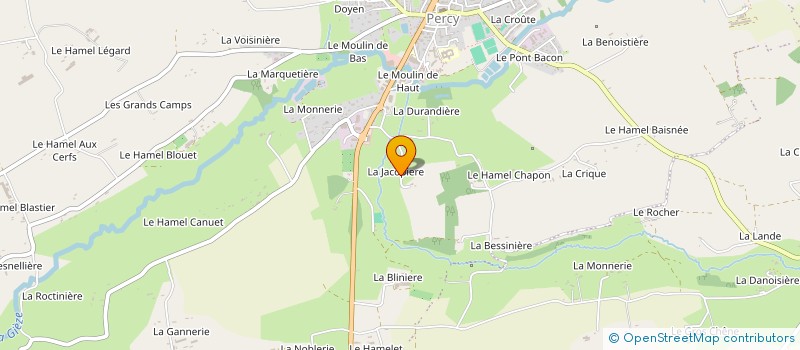 localisation de l'entreprise MADAME DEBORAH RAWLINGS  PERCY-EN-NORMANDIE