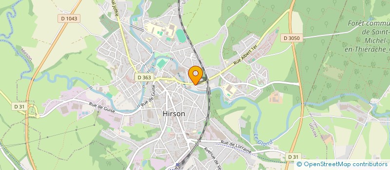 localisation de l'entreprise MADAME DEBORAH ROUSSEAUX  HIRSON