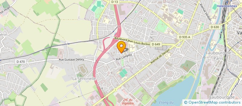 localisation de l'entreprise MADAME DEBORAH SANIEZ à VALENCIENNES