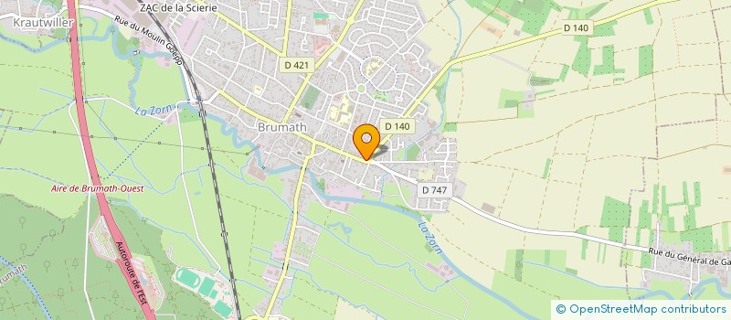 localisation de l'entreprise MADAME DEBORAH SCHNEIDER  BRUMATH