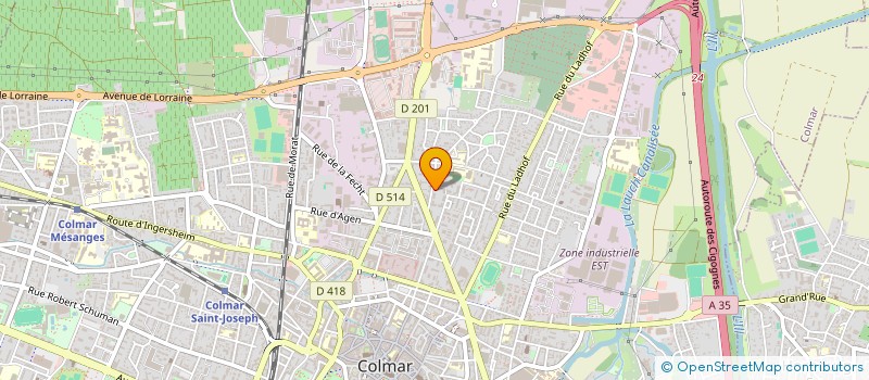 localisation de l'entreprise MADAME DEBORAH SIMON  COLMAR
