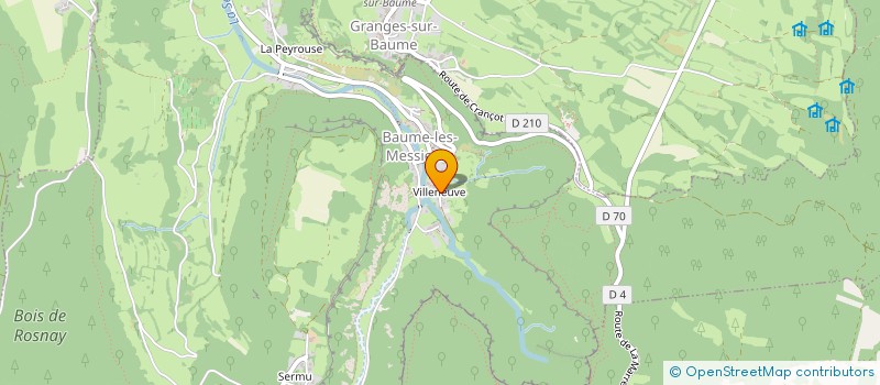 localisation de l'entreprise MADAME DEBORAH SINCLAIR  BAUME-LES-MESSIEURS