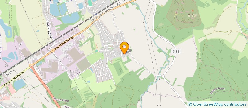 localisation de l'entreprise MADAME DEBORAH VALENTINI  BASSE-HAM