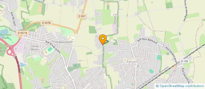 localisation de l'entreprise MADAME DEBORAH VERMEERSCH  FENAIN