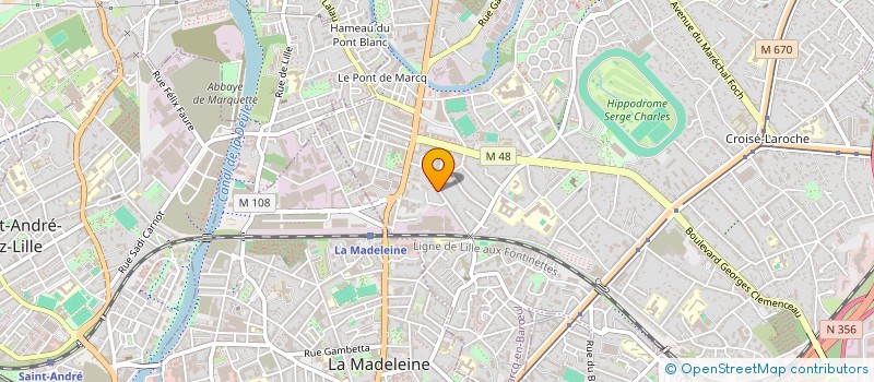 localisation de l'entreprise MADAME DEBORAH VERZELE à MARCQ-EN-BARŒUL