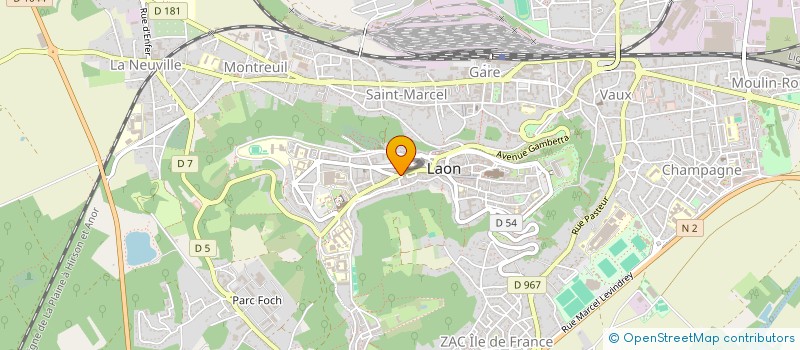 localisation de l'entreprise MADAME DEBORAH ZODEOUGAN à LAON