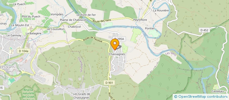 localisation de l'entreprise MADAME DEBRA CAMPAGNA  LES VANS