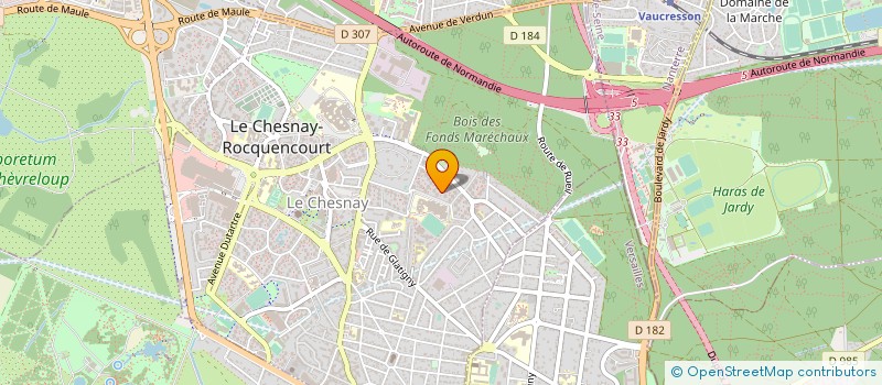 localisation de l'entreprise MADAME DEBRA HOLT  LE CHESNAY-ROCQUENCOURT