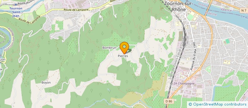 localisation de l'entreprise MADAME DEHBIA BIETRIX à TOURNON-SUR-RHONE