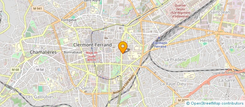 localisation de l'entreprise MADAME DEHLIA LAPEYRIE  CLERMONT-FERRAND