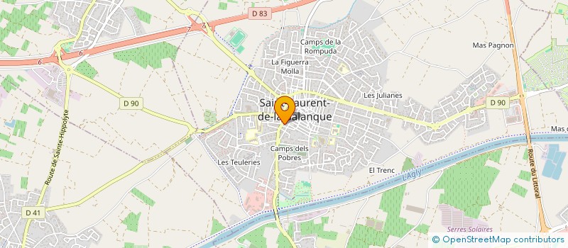 localisation de l'entreprise MADAME DEHYA BELAIDI  ST LAURENT DE LA SALANQUE